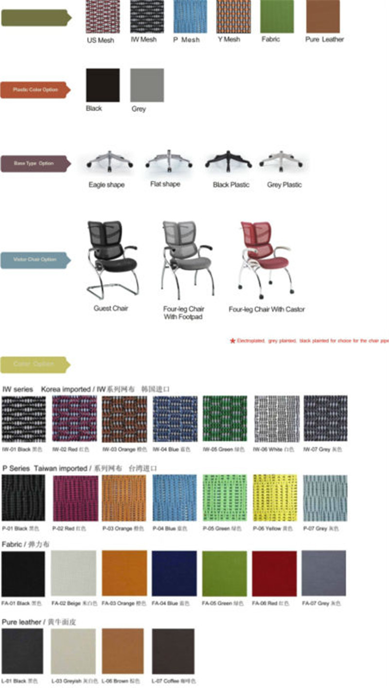 chaise de bureau ergonomique cuir maille (2)
